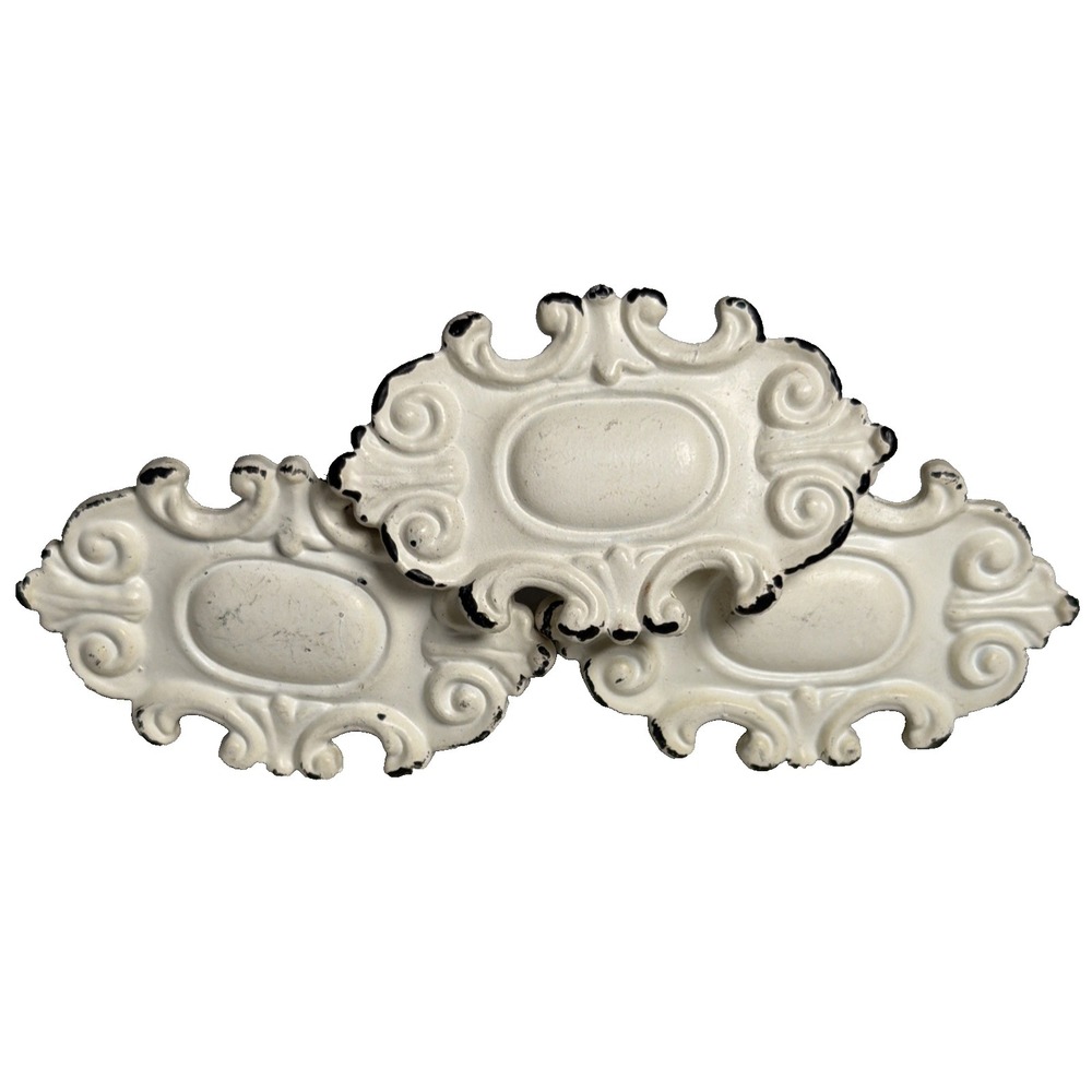 Lot Of 3 New Hobby Lobby White Victorian 2.25" Drawer Pulls Handles